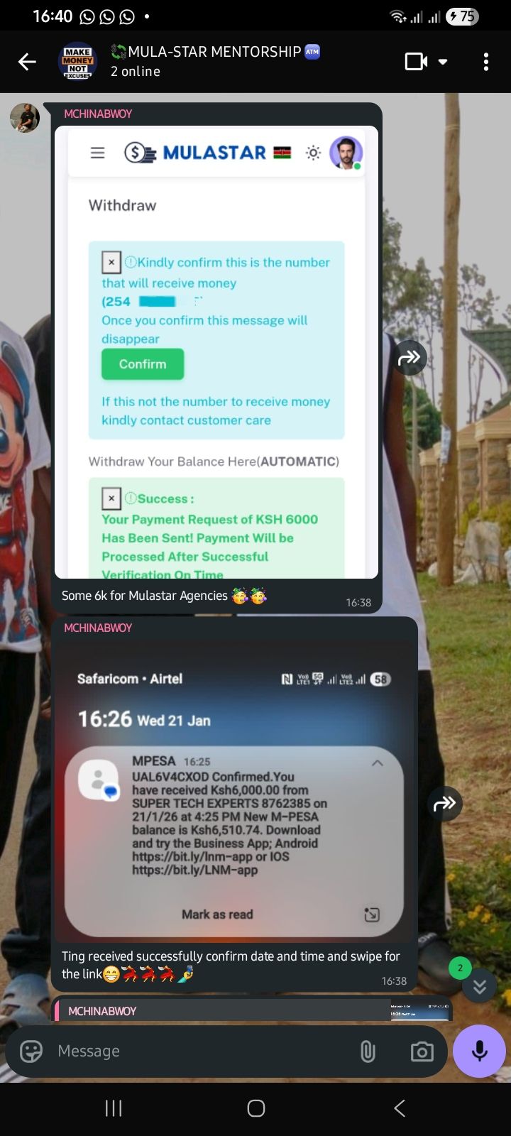 Mulastar Agencies Withdrawal Proofs - is Mulastar Agencies Legit